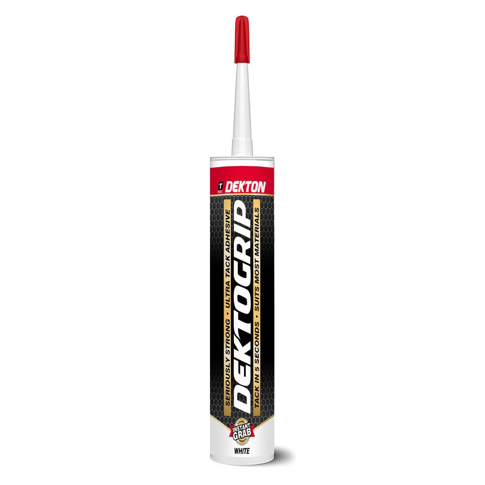 Dekton Dektogrip Multipurpose Grab Tack Adhesive Mastic Glue Strong Bond 290ml Dekton Dektogrip Multipurpose Grab Tack Adhesive Mastic Glue Strong Bond 290ml